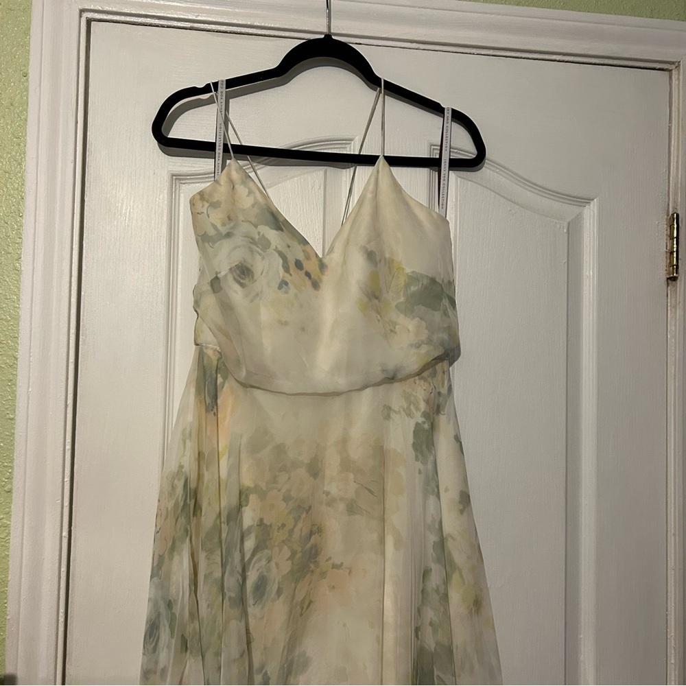 Anthropologie Jenny Yoo size 8 Liana Chiffon Maxi Special Occasions Dress - Picture 4 of 16